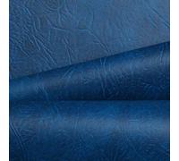 I Want Fabric Luxury Expandable Heavy Grain Faux Leather Waterproof Fire Retardant Sofa Car Seating Camper Upholstery Leather By The Metre (Royal British Blue)