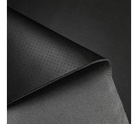 I Want Fabric #XL PERFORATED HEADLINING SCRIM FOAM BACKED FAUX LEATHER - BLACK