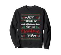 I Want Guns For Funny Christmas Ugly Christmas Pajama Sweatshirt