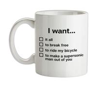 I Want It All, to Break Free... - 10oz - Ceramic Mug for Coffee/Tea