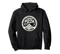 I Want Pizza Not Feelings Craving Food Comforts ||- Pullover Hoodie