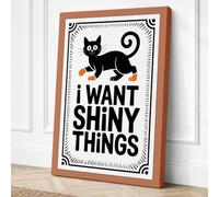 I Want Shiny Things Canvas Wall Art Print 30x20 Inch