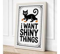 I Want Shiny Things Canvas Wall Art Print 30x20 Inch (76 x 51 cm)