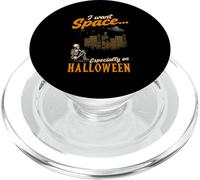 I Want Space Specially On Halloween Alien Space Lover PopSockets PopGrip for MagSafe