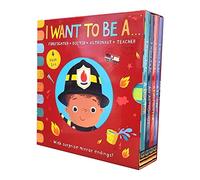 I WANT TO BE A...Early Career books for Curious Minds Series 4 Books With Surprise Mirror Ending! Childrens Collection Set -