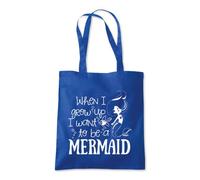 I Want To Be a Mermaid Tote Shopping Bag 10 Litres Capacity 42 x 38cm