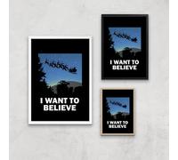 I Want To Believe Art Print - A2 - White Frame