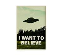 I Want To Believe Movie Poster Canvas Poster Bedroom Decor Landscape Office Room Decor Gift 12x18inch(30x45cm)
