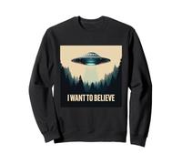 I Want To Believe Vintage UFO Alien Craft Dream Encounter Sweatshirt