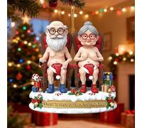I Want To Grow Old With You Custom Acrylic Ornament for Couple 2026, Naughty Old Couple Christmas Ornaments, Personalized Gifts For Couples, ElderlyCouple Christmas Ornament, Couples Xmas Gifts