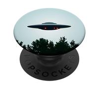 I Want to Leave - Alien Flying Saucer Approaching PopSockets Adhesive PopGrip