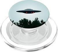 I Want to Leave - Alien Flying Saucer Approaching PopSockets PopGrip for MagSafe