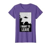 "I want to leave" Movie Poster Science Fiction Design T-Shirt
