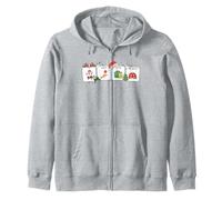 I Want Work All Done Sign Language Speech Aac Christmas Xmas Zip Hoodie