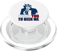I WANT YOU TO BEER ME Uncle Sam July 4 Drinking Meme ON BACK PopSockets PopGrip for MagSafe