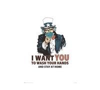 I want you to Wash Your Hands poster 61x91.5 cm | 24x36 inch Stay At Home