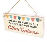 I Wanted to Behave But There were Too Many Other Options - Funny Naughty Friend Bad Behaviour Sign