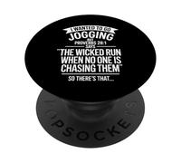 I Wanted To Go Jogging But Proverbs 28:1 Says PopSockets Adhesive PopGrip