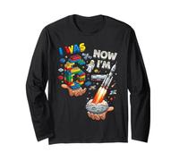 I was 6 I Just Turned 7 Now Space Rocket 67 Meme Long Sleeve T-Shirt