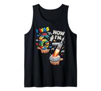 I was 6 I Just Turned 7 Now Space Rocket 67 Meme Tank Top