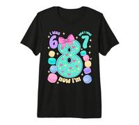 I was 6 I was 7 Now I'm 8th Birthday for Girl Premium T-Shirt