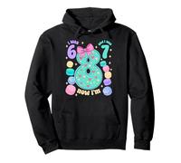 I Was 6 I Was 7 Now I'm 8th Birthday for Girl Pullover Hoodie