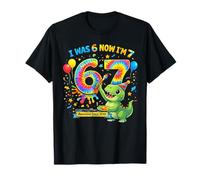 I was 6 Now I’m 7 Dinosaur Birthday Awesome Since 2019 T-Shirt