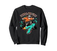 I Was 6 Now I’m 7 Skateboard Birthday Boy Skater Cool Urban Sweatshirt