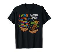 I was 6 Now I'm 7 7th Birthday Six Seven September Birthday Value Graphic T-Shirt