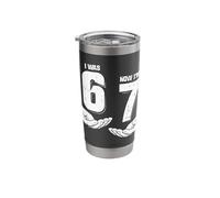 I was 6 Now I'm 7 7th Birthday Stainless Steel Insulated Tumbler