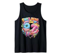 I was 6 Now I'm 7 Drip Six Seven 7th Birthday Ice Cream Drip Tank Top