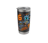 I was 6 Now I'm 7 Epic Robot Six Seven Gaming Upgrade Stainless Steel Insulated Tumbler