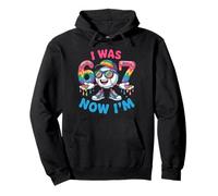 I Was 6 Now I'm 7 Fun Baseball 67 Boys Girls 7th Birthday Pullover Hoodie