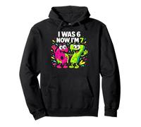 I Was 6 Now I'm 7 - Funny 7th Birthday Six Seven Meme Pullover Hoodie