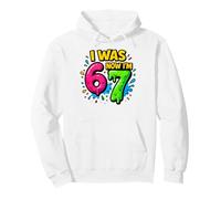 I Was 6 Now I'm 7 - Funny 7th Birthday Six Seven Meme Pullover Hoodie