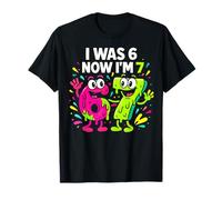 I was 6 Now I'm 7 - Funny 7th Birthday Six Seven Meme T-Shirt