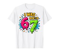 I was 6 Now I'm 7 - Funny 7th Birthday Six Seven Meme T-Shirt