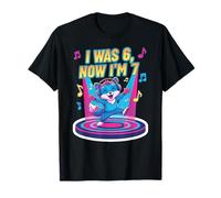 I was 6 Now I'm 7 Funny Birthday Fox Design T-Shirt