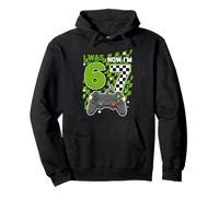 I Was 6 Now Im 7 Game Controller 7th Birthday Boy Gamer Pullover Hoodie