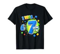 I was 6 Now I'm 7 Level Up 7th Birthday T-Shirt