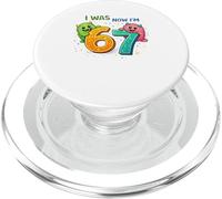 I Was 6 Now I'm 7 Monster Birthday Shirt Kids 7th Birthday PopSockets PopGrip for MagSafe