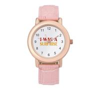 I was A Surprise Womens Elegant Watch Analogue Quartz Watch Leather Band Wristwatch