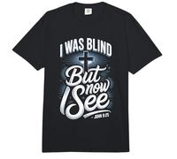 I was Blind But Now I See John 9 25 Scripture Comfort Colors Adult Heavyweight T-Shirt