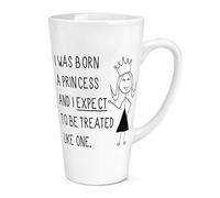 I was Born A Princess 17oz Large Latte Mug Cup