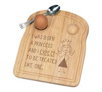 I was Born A Princess Breakfast Dippy Egg Cup Board Wooden Easter