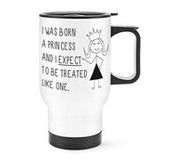 I was Born A Princess Travel Mug Cup with Handle