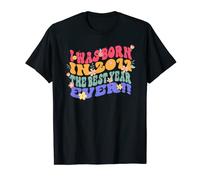 I Was Born In 2011 The Best Year Ever Flower Birthday T-Shirt