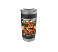 I was Conducting Research Cat Study Humor Stainless Steel Insulated Tumbler