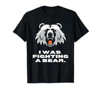 I was Fighting A Bear Funny Mountain Bike Injury Get Well T-Shirt