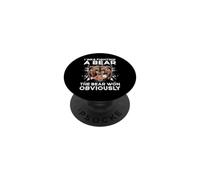 I Was Fighting A Bear The Bear Won Obviously Amputee PopSockets Adhesive PopGrip